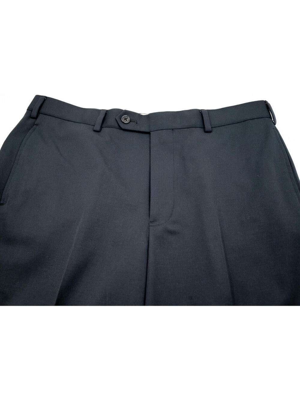 PRISTINE Brooks Brothers 1818 Black Wool Flat Front Pants Trousers 34W 34x30